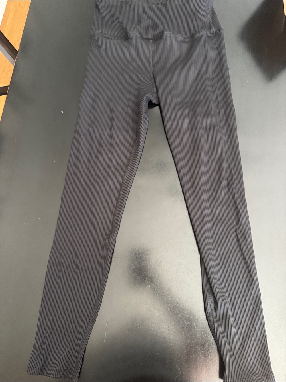 Carbon38 Black High Rise Ribbed Legging